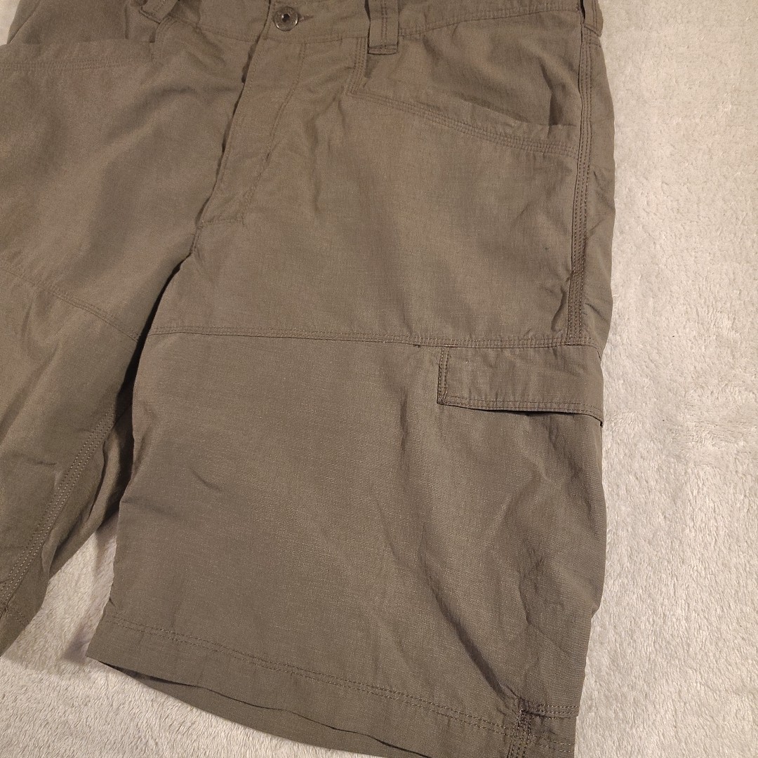North Face Shorts Men's 34 Outdoors Hiking Flap 6 Pocket Lightweight Beige Cargo thumbnail 3
