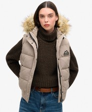 Superdry Womens Everest Faux Fur Gilet