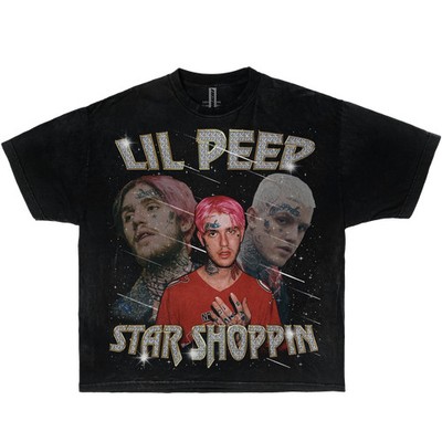 LIL PEEP STAR SHOPPIN T-SHIRT VINTAGE 90'S INSPIRED Streetwear Y2K