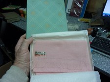 C24 Vintage all wool made in scotland scarf pink NOS