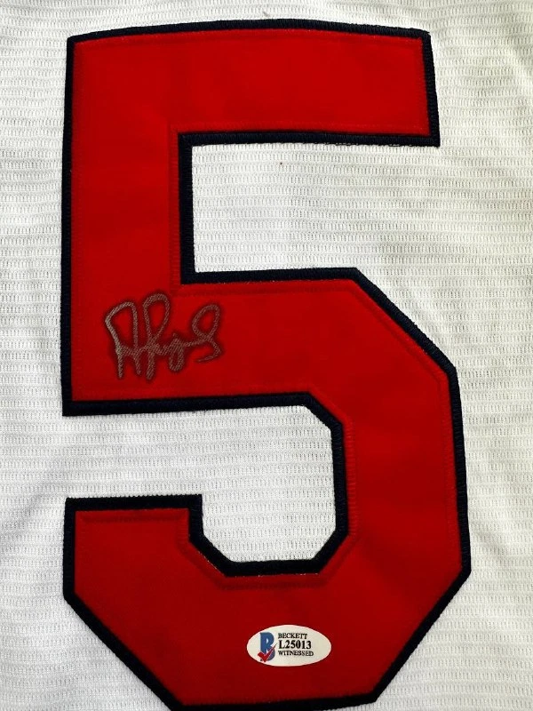 Camiseta Albert Pujols Blanca Cardenales Firmada a Mano AUTENTICACIÓN BAS Foto 2 de 4