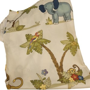 Home Trends Kids Jungle Animals Shower Curtain and Towels Lion Monkey Elephant