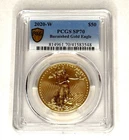 2020-W $50 American Gold Eagle Burnished SP70 PCGS