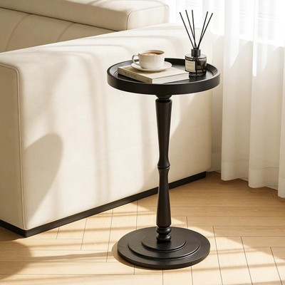 Small Round Side Table, C Table End Tables for Sofa, Sofa Round Tables for Li...