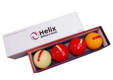 NEW Helix Korea Pro PBA Exclusive Official Billiards 4 Balls Red Set 63mm