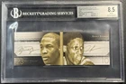 MICHAEL JORDAN DENNIS RODMAN BGS 8.5 2013-14 EXQUISITE GAME FACE DUAL AUTO BULLS