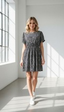 PRETTYLITTLETHING POLKADOT DRESS UK14