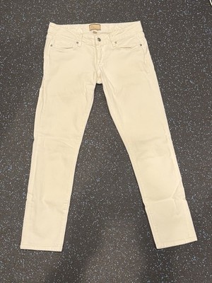 Paige Jeans Women's Sz 27 X 28 Length Roxbury White Skinny Crop EUC