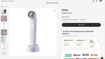 SPACETOUCH SOLOS MULTI PROFESSIONAL ANTI -AGING EQUIPMENT AT HOME!