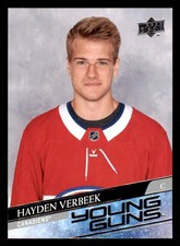 2020-21 Upper Deck #714 Hayden Verbeek Young Guns RC