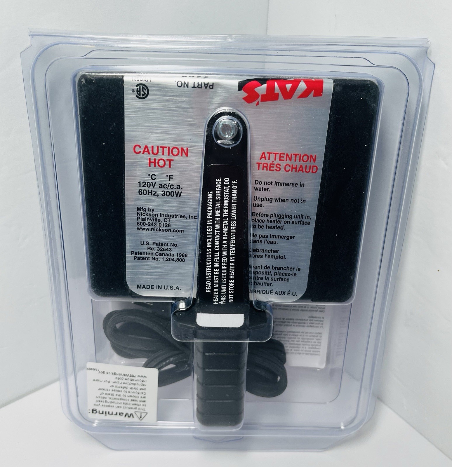 Kat's Heaters 120V 300W Magnetic Heater #1190 BRAND NEW