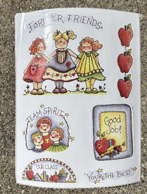 Provo Craft Scrapbook Stickers SCHOOL DAYS KIDS VINTAGE *