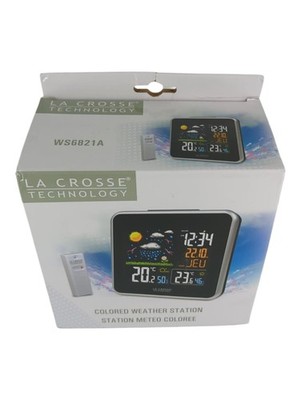 Wetterstation La Crosse Technology mit Farb-LCD-Display  Schwarz