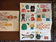 Lot de poupées et vêtements en papier Betsy McCall et Linda vintage 1968 non coupés par correspondance