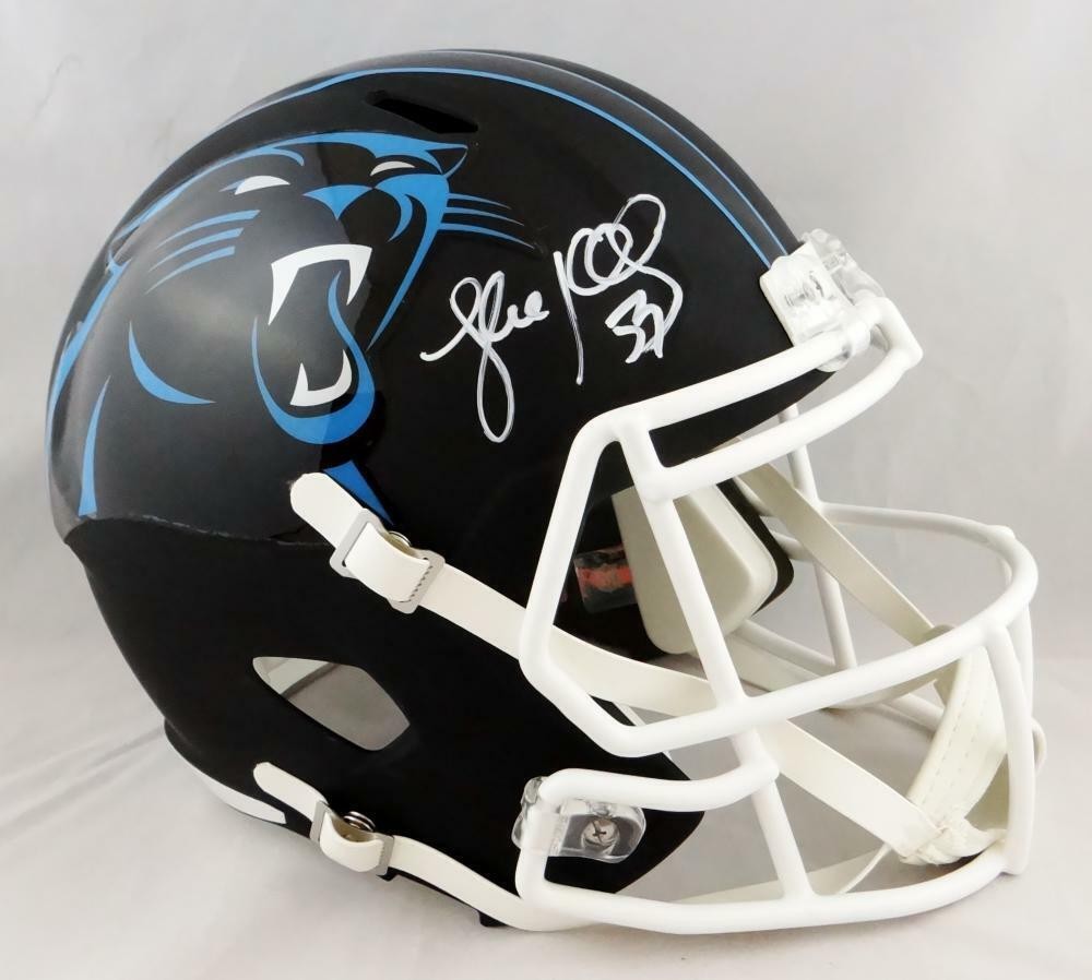 Luke Kuechly Autographed Signed Carolina Panthers F/S Flat Black Helmet- JSA W Auth *White 