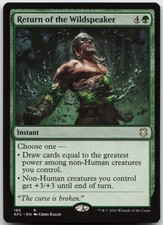 MTG Return of the Wildspeaker R Commander: Adventures in the Forgotten 168 LP