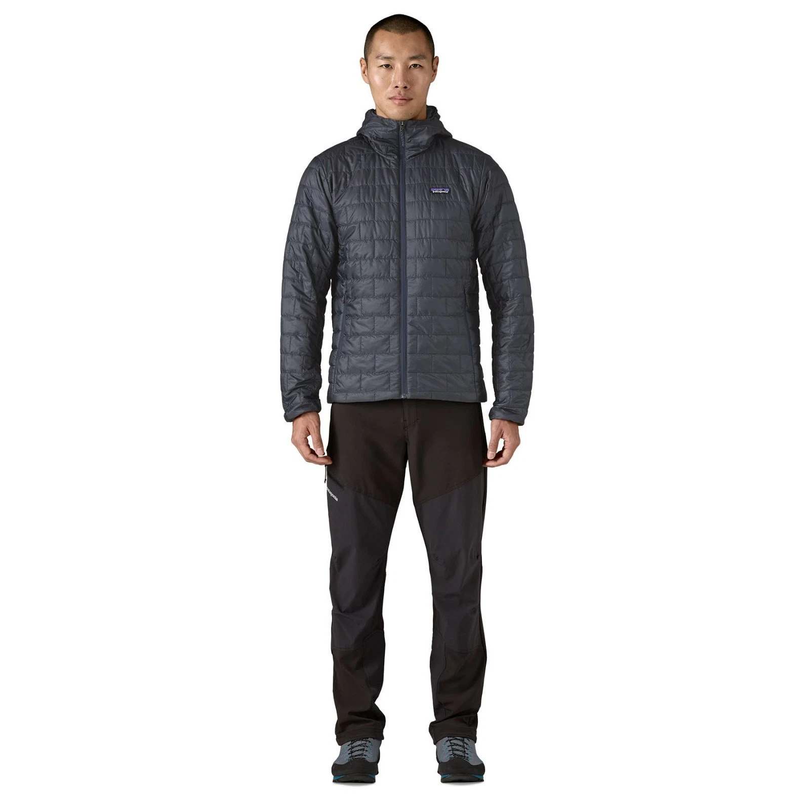 patagonia Nano Puff Insulated Hoody - Men's,Smolder Blue image 9