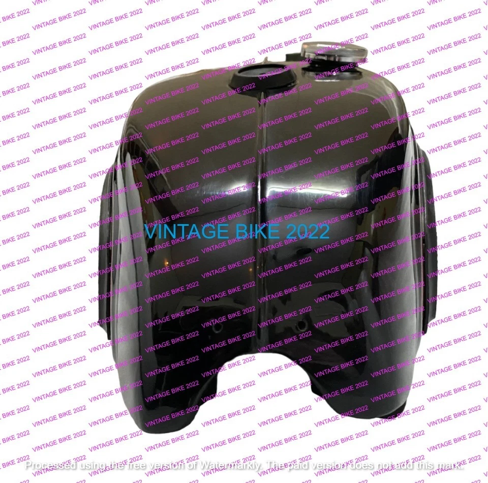 Tanque de combustible Triumph Trophy TR25W cereza y negro 250CC 1969-71 con tapa/ajuste para Foto 4 de 4