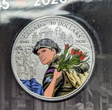 2020 $10 Canada RCM 0.56 oz  0.9999 Fine Silver Liberation Netherlands