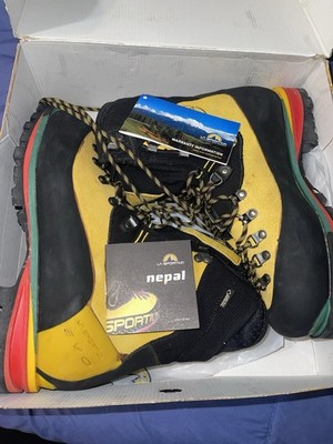 La Sportiva Nepal EVO GTX Men's Mountaineering Climbing Boots Yellow US 10.5