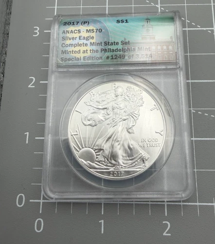 2017-P American Silver Eagle - ANACS MS70 - .999 Fine Silver 1oz