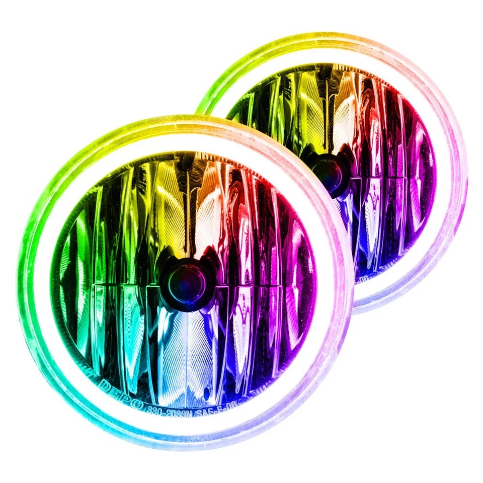 LED Fog Lights Halo Ring Lights ColorSHIFT For 2006-2014 Ford F-150 — 第 2/4 张图片