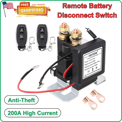 #ad #ad High Current Battery Disconnect Switch Remote Kill Switch for Car Truck 500A 12V $34.92
