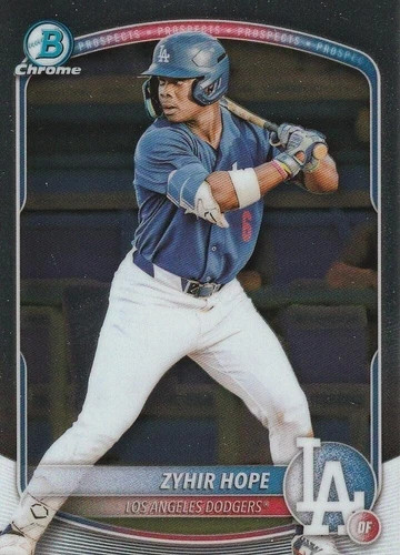 2025 Bowman #BCP-2 Zyhir Hope Chrome Prospects Dodgers