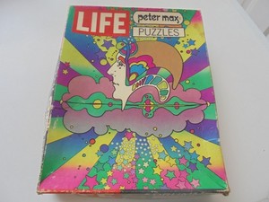 PETER MAX Drummer Puzzle 1970 Life magazine 20 x 13 - 500 pieces