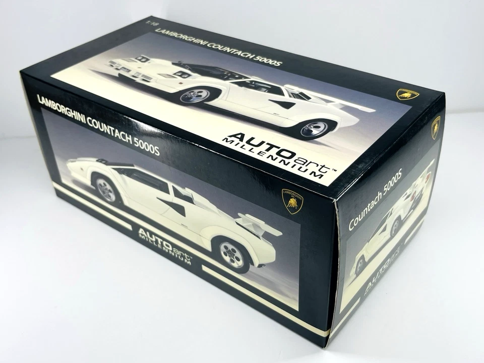 1/18 Autoart 74532 LAMBORGHINI COUNTACH 5000S WHITE NEW RARE DIECAST CAR LIMITED - Image 3 of 4