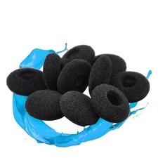 Black Earphone Covers 10 Pairs Foam Pads for Headphones Comfortable Fit