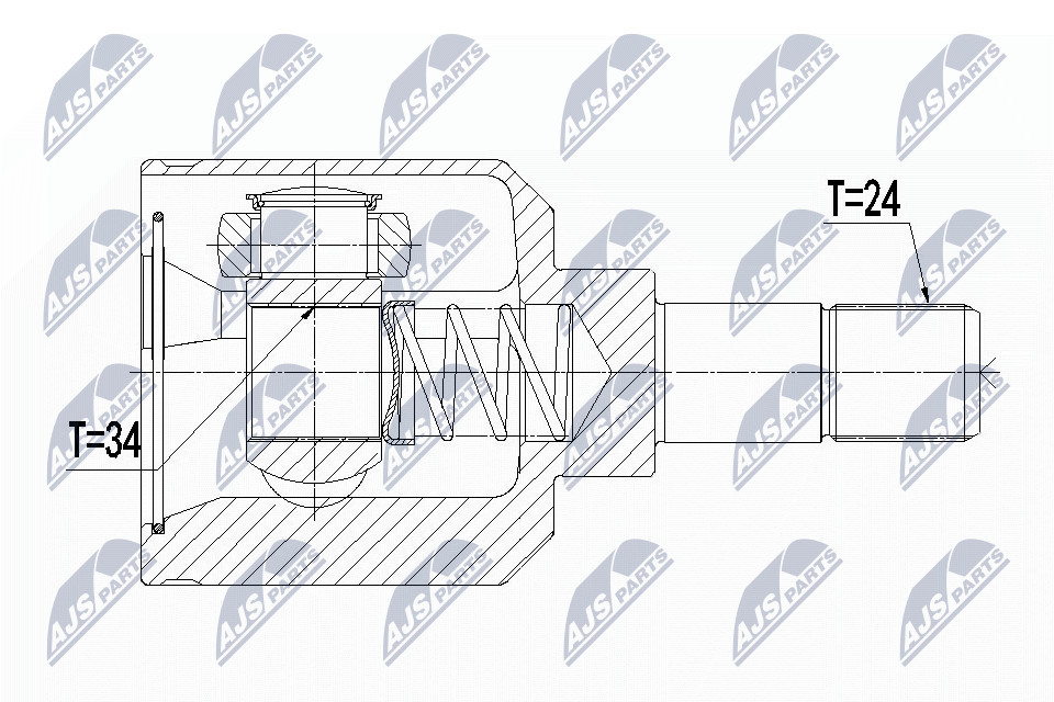 N.T.Y. NPW-CT-056.NTY Joint Kit, drive shaft for CITROËN,PEUGEOT