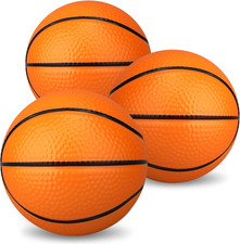 Mini Foam Basketballs 3-Pack, Orange , 5'' Soft Indoor/Outdoor Replacement Ball