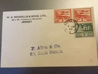 GB STAMPS JERSEY UNDER OCCUPATION 1943 1/2d & 1d VIEWS FIRST DAY COVER