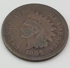 1865 Indian Head Penny / You Buy What You See / One Cent Coin