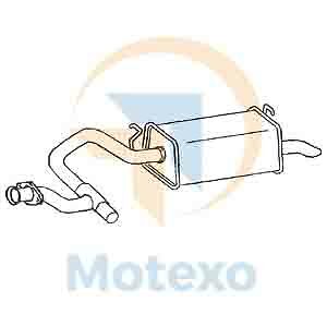 Klarius LR199E Exhaust Right Hand Rear Box RANGE ROVER 4.0-4.6 97-02