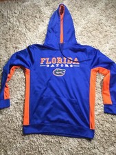 University of Florida Gators Hoodie Men's L Orange  Blue Colosseum Sweatshirt