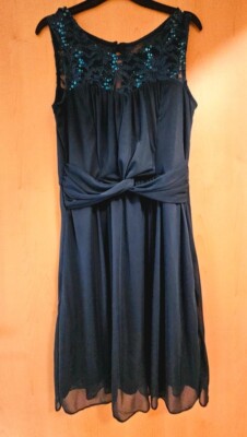 super schönes festliches Kleid, petrolfarben, Größe S/ 36