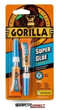 Gorilla Super Glue Twin Pack (2 x 3gm) Multi-Purpose, Waterproof, Adhesive