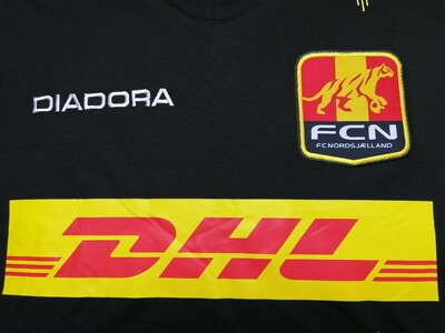 Maillot Extérieur Nordsjaelland FC 2017-2018 - Diadora Taille L - Noir - Très Bon état