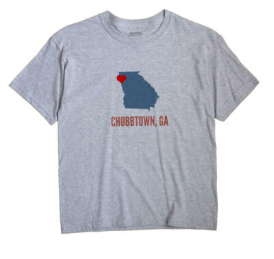 Chubbtown Georgia GA T-Shirt HEART