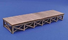 Blair-Line Wood Loading Dock Kit - HO Scale Model Railroad Building Accessory