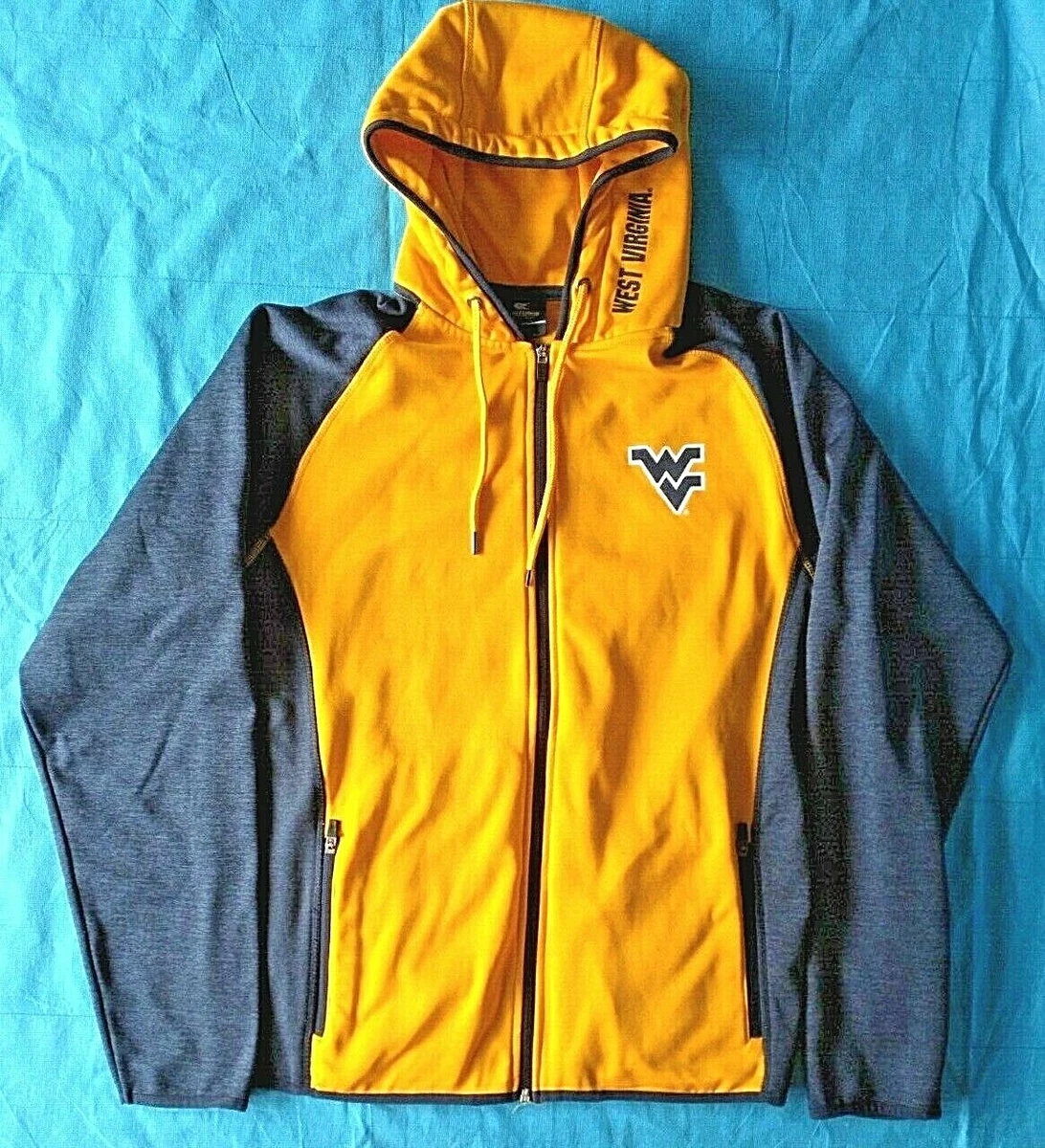 West Virginia WVU Mountaineers Fleece Lined Hooded Jacket Adult Medium