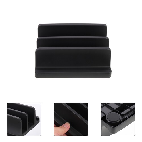 4 PCS Notebook Bracket Double Slot Office Vertical Type Laptop Stand - Afbeelding 12 van 12