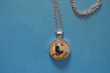 Cute GOLDEN RETRIEVER Cabochon PENDANT - NECKLACE New DOG Jewelry USA  pet