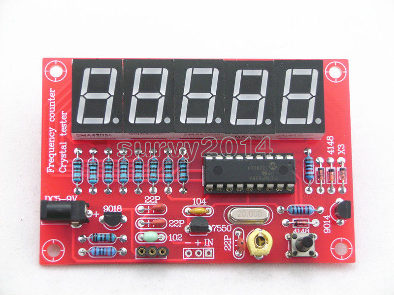 1MHz-1.1GHz 1Hz-50MHz Crystal Oscillator Tester Frequency Counter
