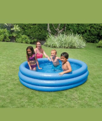 Intex 66in x 15in Crystal Blue Above Ground Pool New 