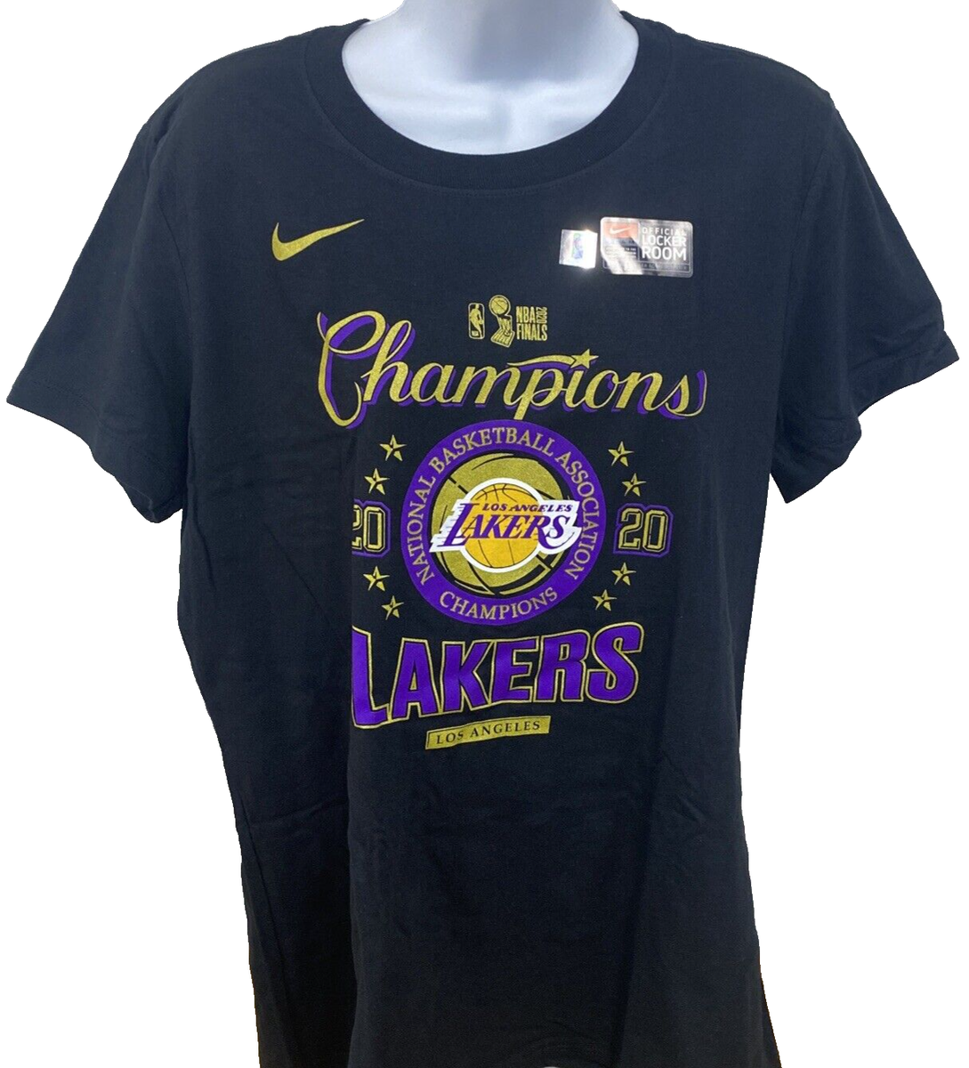 Los Angeles Lakers Nike Locker Shirt 2020 Women LargeChampionship Lebron  James