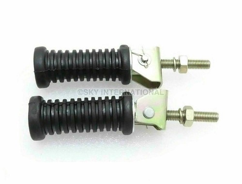 Repose-pieds Arrière Pour Royal Enfield Bullet Classic/Electra 350/500 - Argent, Acier - Neuf