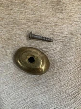 Brass Pistol Butt Cap with Screw